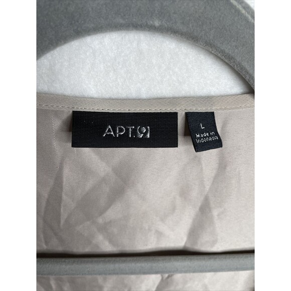 Apt 9 Women Sheer Fabric Gold Sequins Sinched in Elastic Waist Size Large - Picture 4 of 12